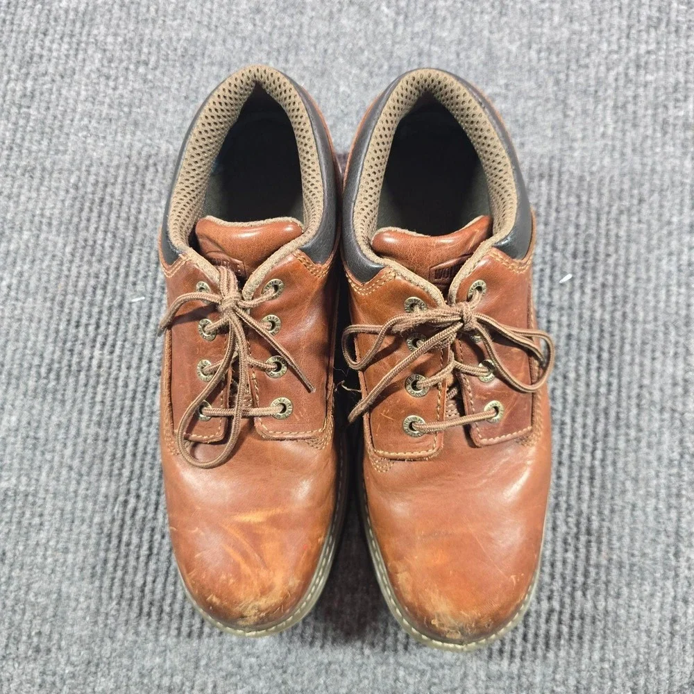 Wolverine Oxford Shoe Mens 11 Raider MultiShox Steel Toe Work Brown W04816